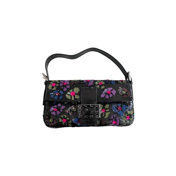 Fendi Handbags - Fendi floral sequin baguette